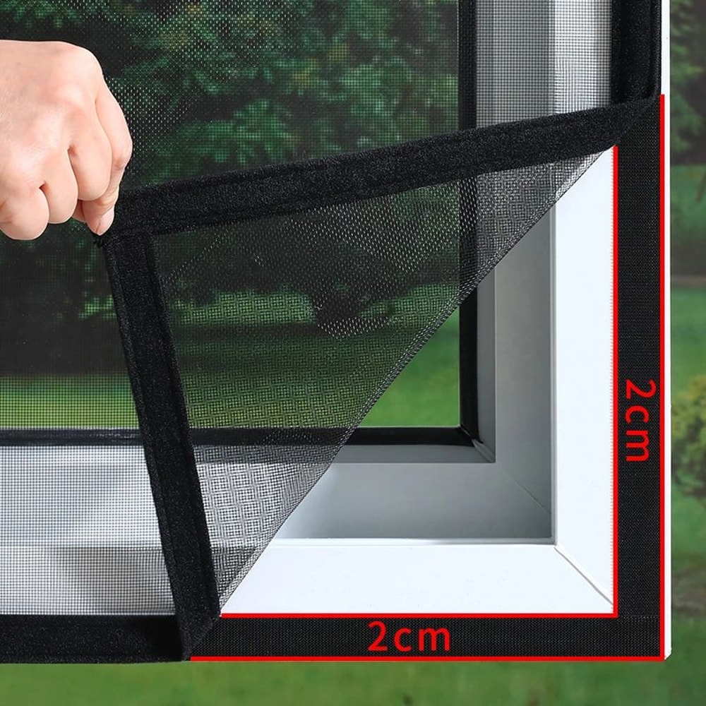Custom Fit Self Adhesive Mosquito Window Screen Net 0