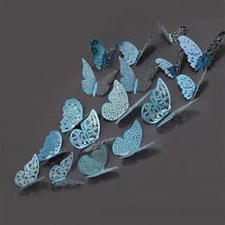 butterfly mirror wall stickers 3d decorative wall decor set