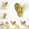 Butterfly Mirror Wall Stickers 3D Decorative Wall Decor Set 4