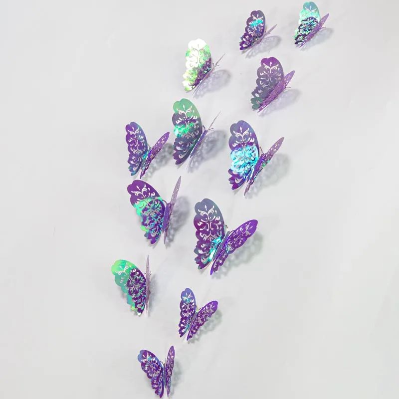 Butterfly Mirror Wall Stickers 3D Decorative Wall Decor Set 22