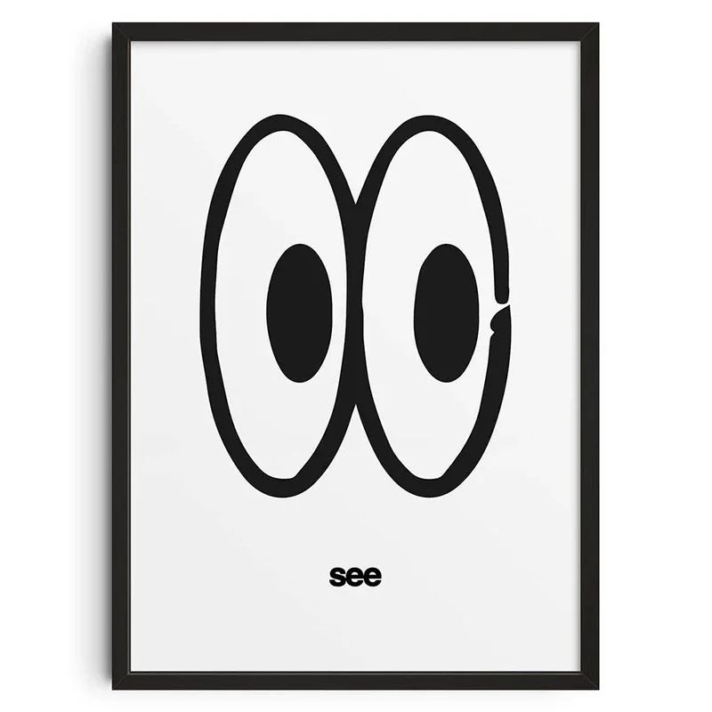 Mid Century Japanese Abstract Canvas Wall Art Prints 9