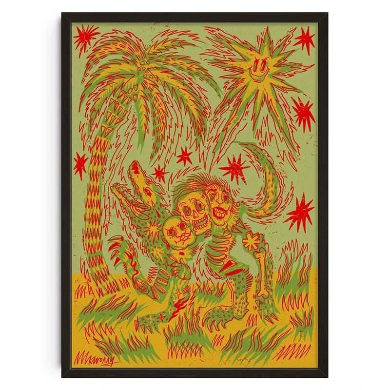 Mid Century Japanese Abstract Canvas Wall Art Prints 18