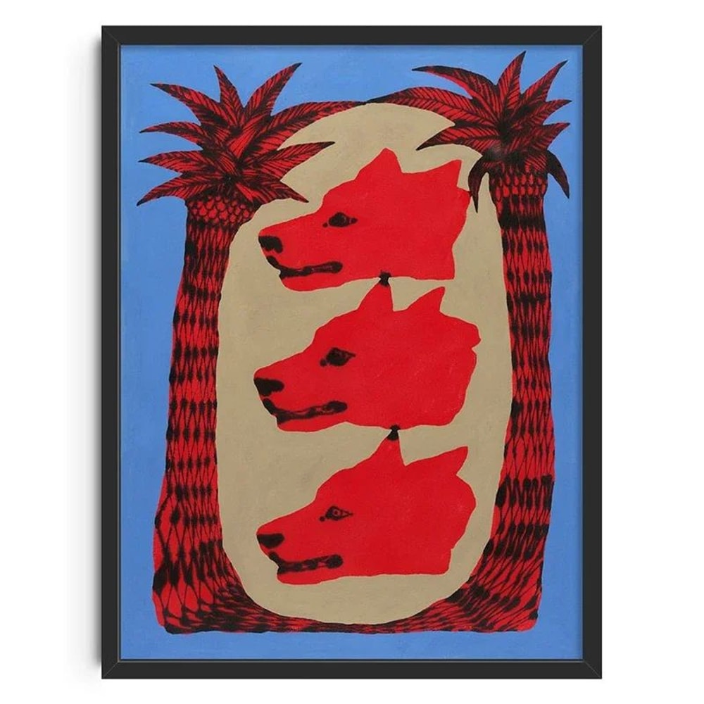 Mid Century Japanese Abstract Canvas Wall Art Prints 26