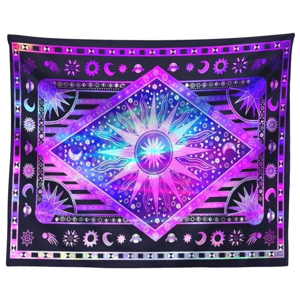 Bohemian Tarot Mandala Tapestry Wall Hanging Decor 12