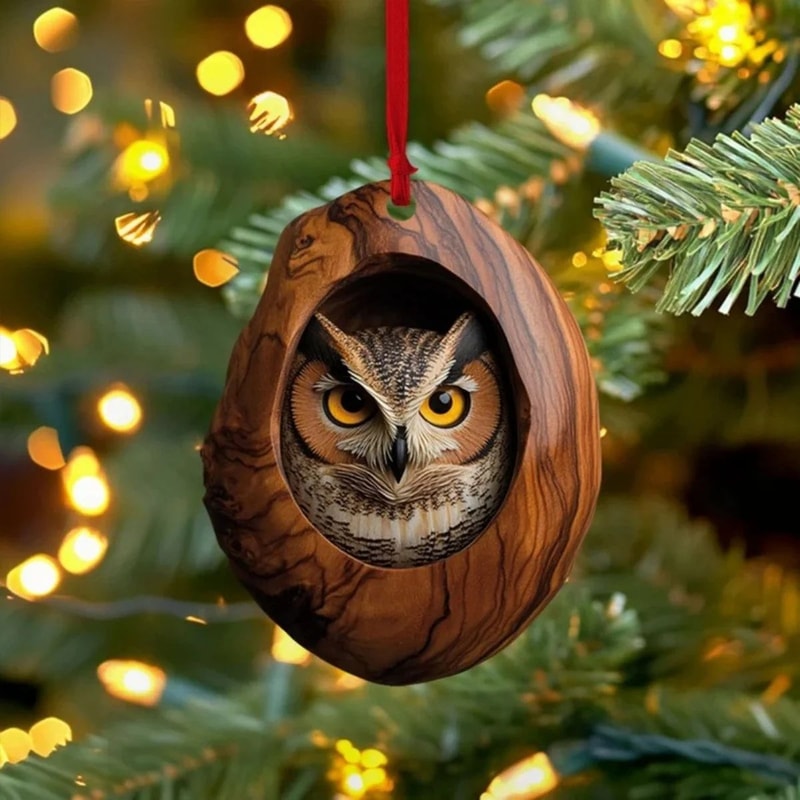 Cute Woodland Animal Christmas Tree Hanging Ornaments 3