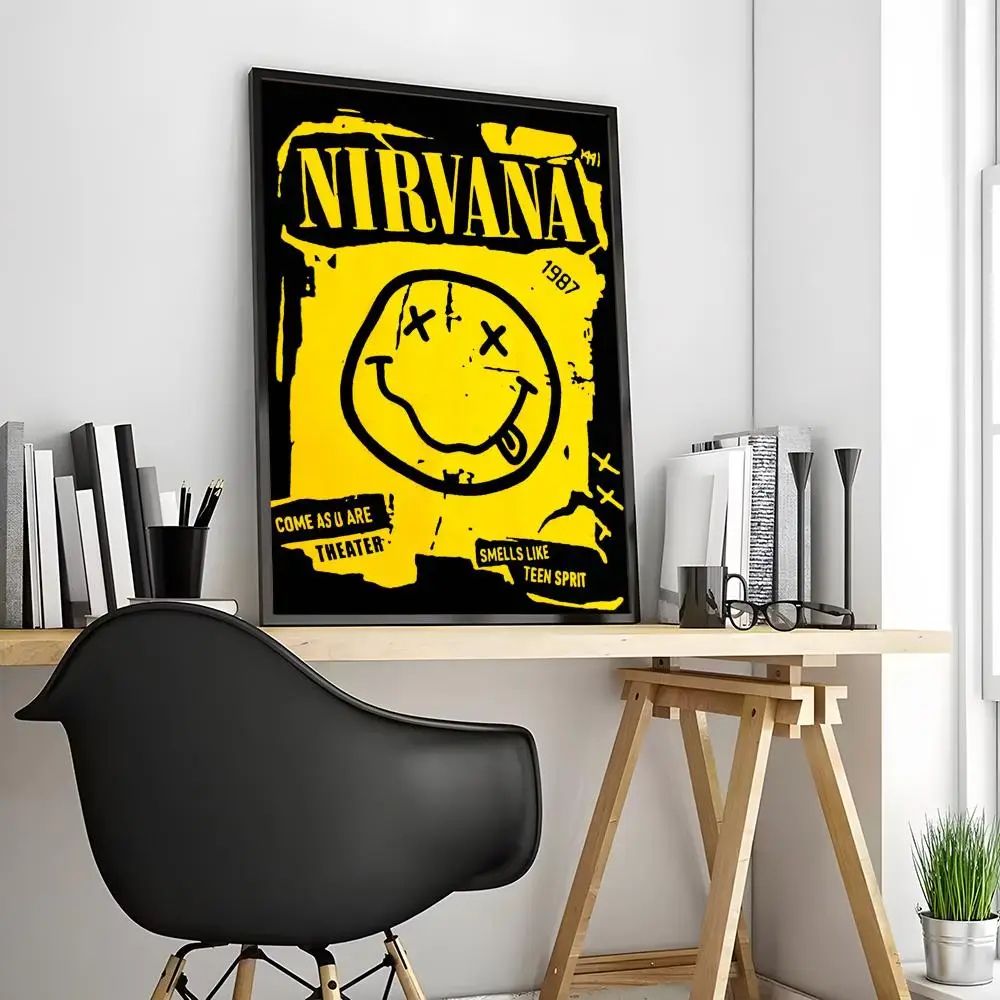 Nirvana Rock Band Canvas Poster Waterproof Wall Art 9