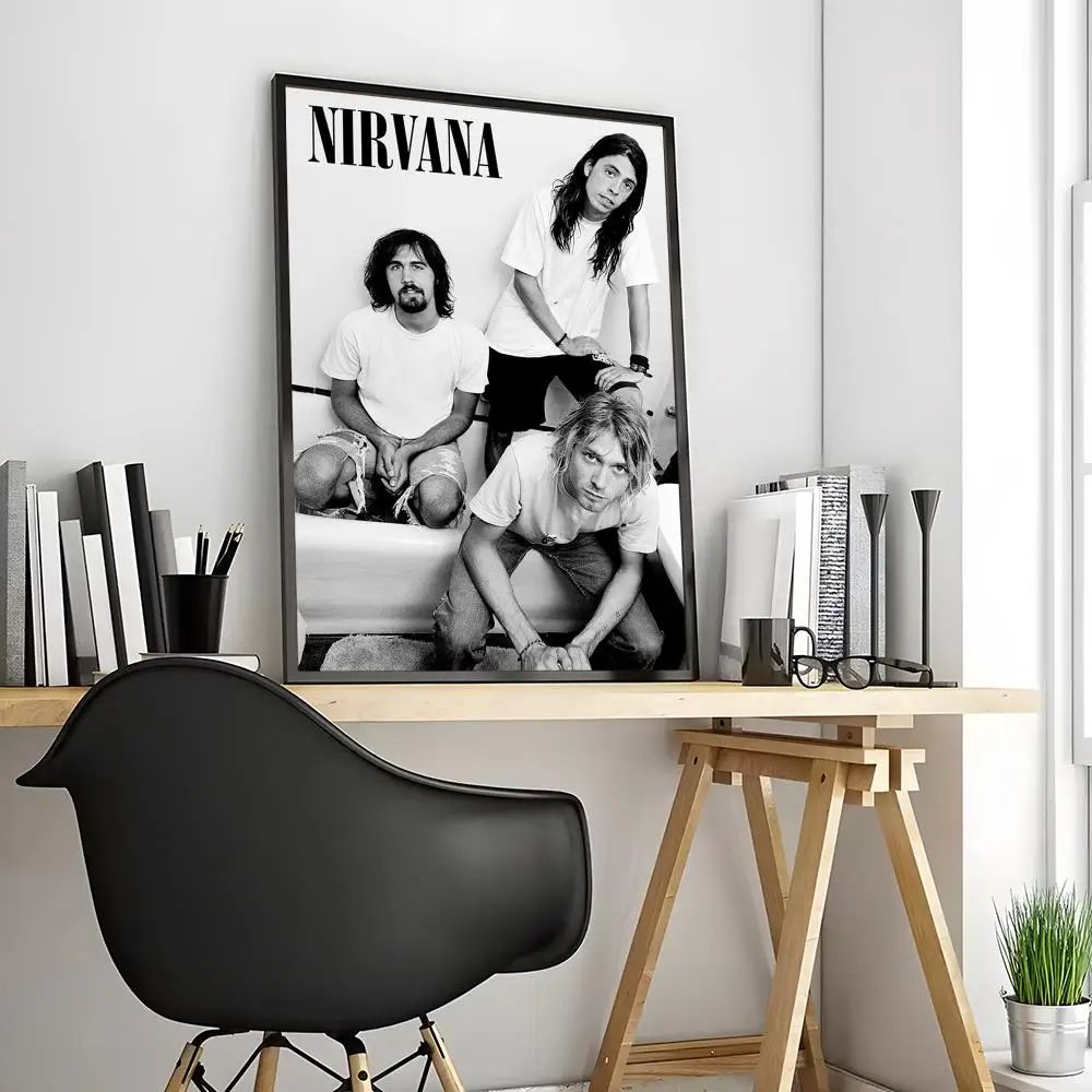 Nirvana Rock Band Canvas Poster Waterproof Wall Art 13