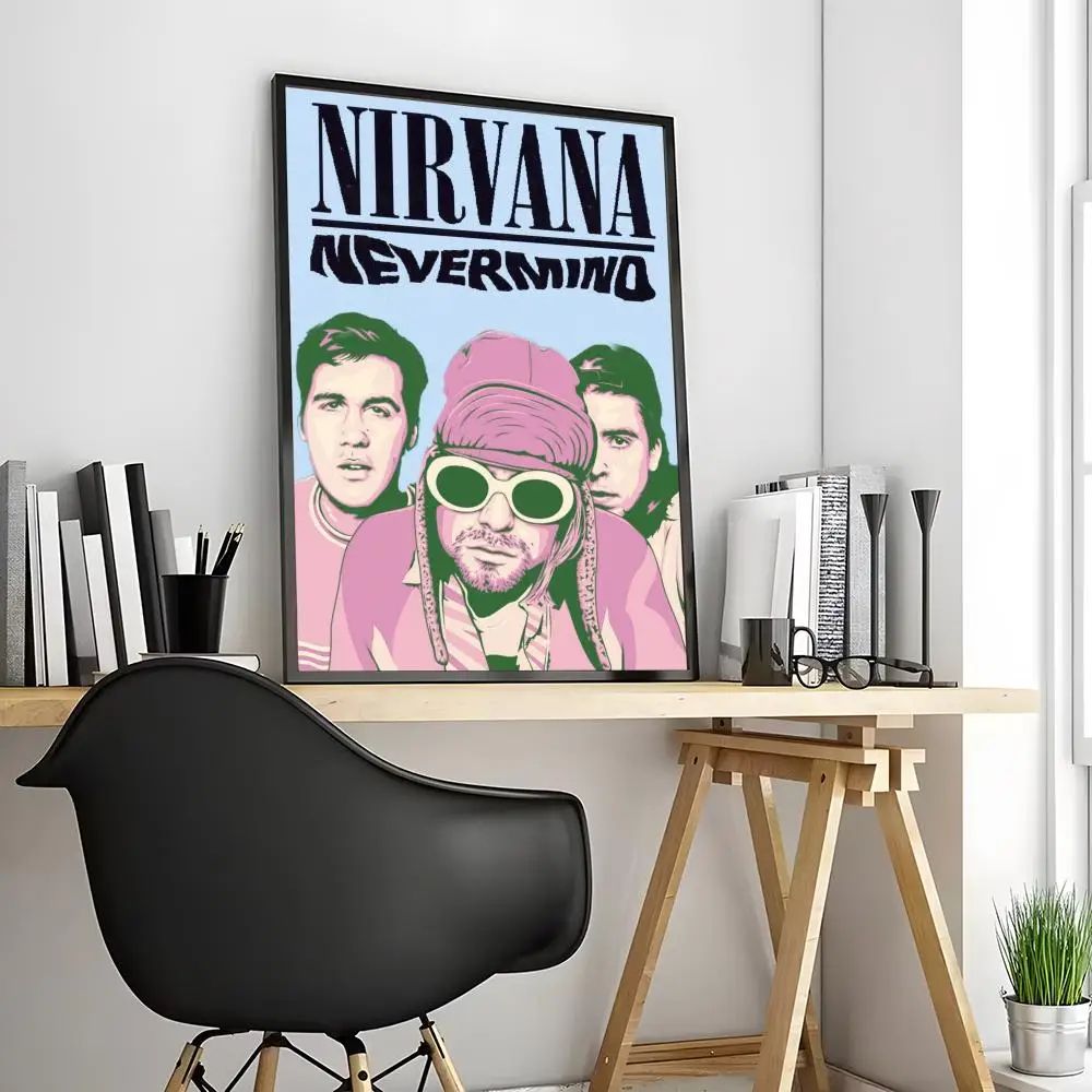 Nirvana Rock Band Canvas Poster Waterproof Wall Art 14