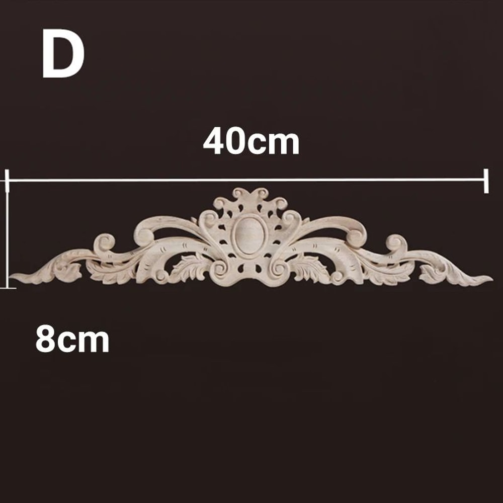 Vintage Floral Wood Applique Furniture Trim Decor 11
