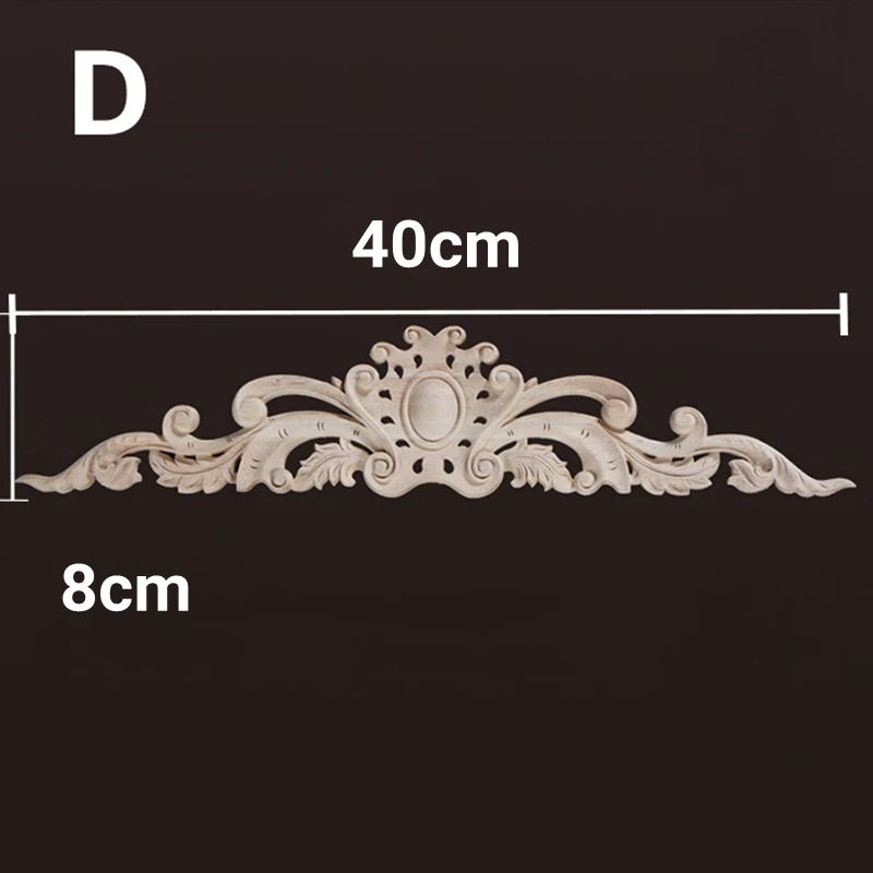Vintage Floral Wood Applique Furniture Trim Decor 11