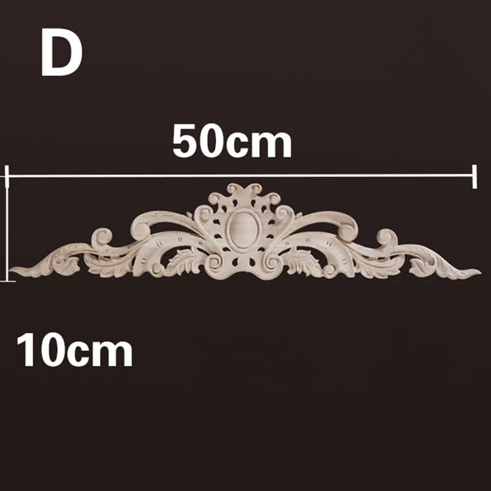 Vintage Floral Wood Applique Furniture Trim Decor 12
