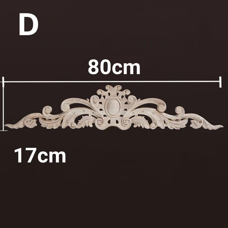 Vintage Floral Wood Applique Furniture Trim Decor 14