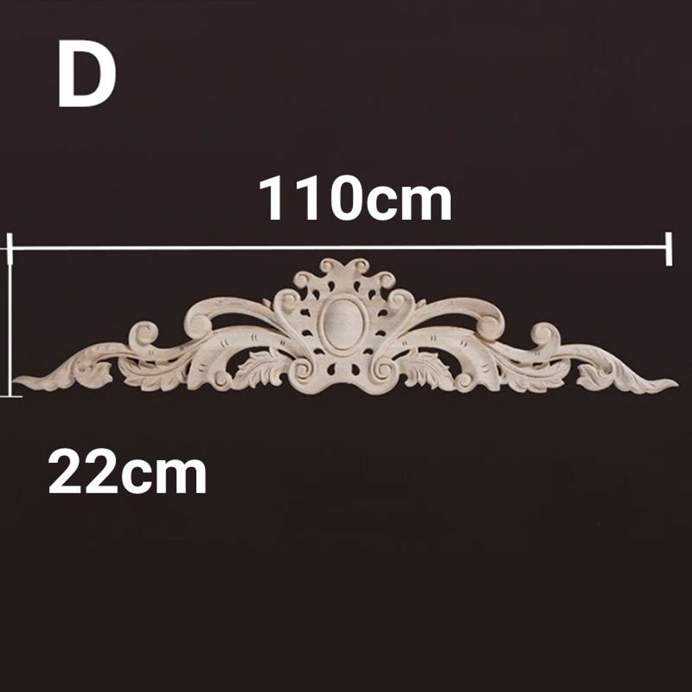 Vintage Floral Wood Applique Furniture Trim Decor 15