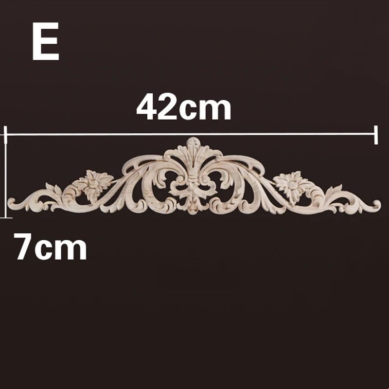 Vintage Floral Wood Applique Furniture Trim Decor 16