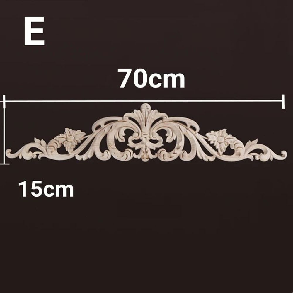 Vintage Floral Wood Applique Furniture Trim Decor 18