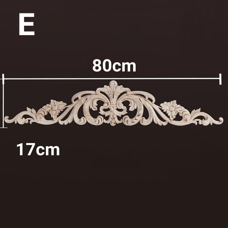 Vintage Floral Wood Applique Furniture Trim Decor 19