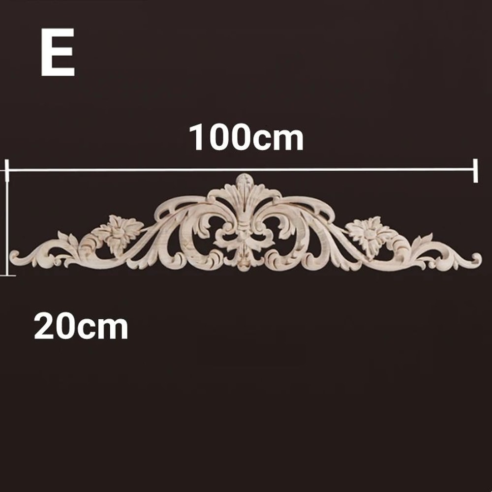 Vintage Floral Wood Applique Furniture Trim Decor 21