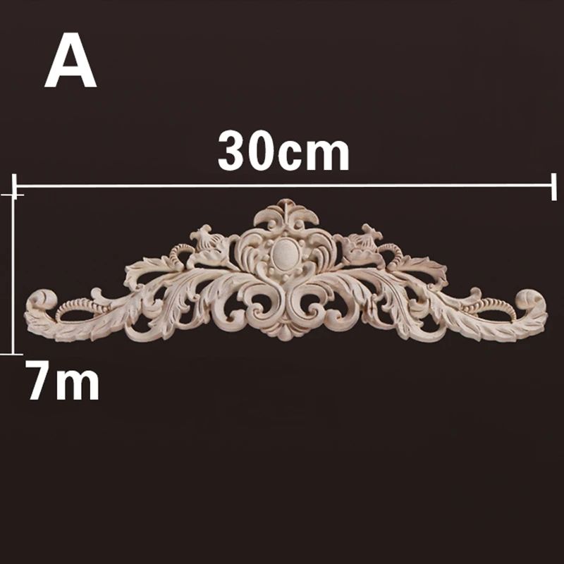 Vintage Floral Wood Applique Furniture Trim Decor 22