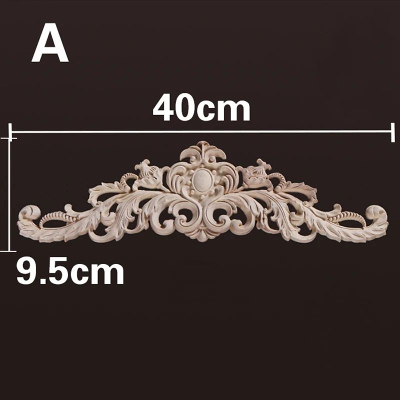 Vintage Floral Wood Applique Furniture Trim Decor 23