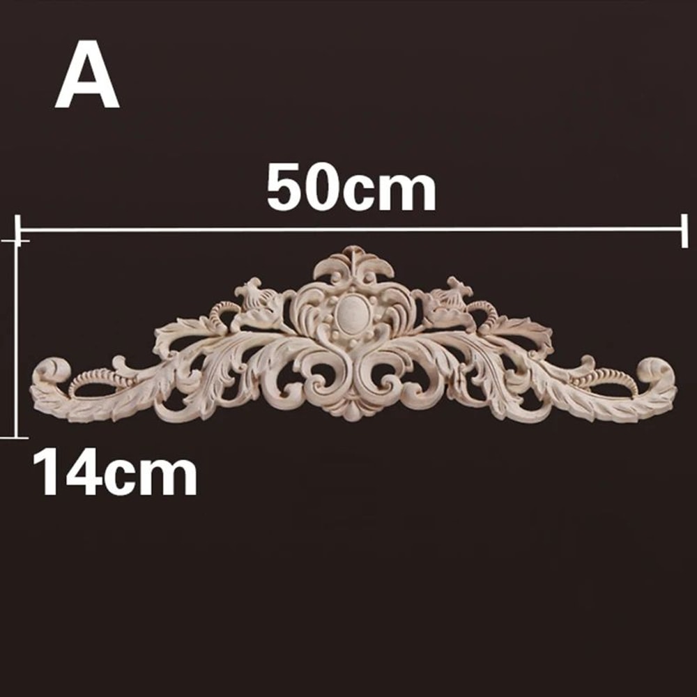 Vintage Floral Wood Applique Furniture Trim Decor 26