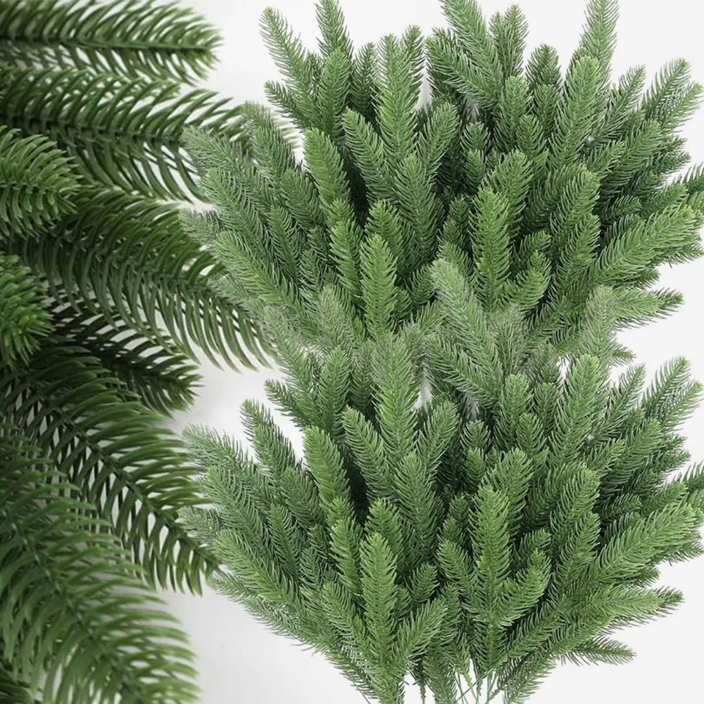 Artificial Pine Branches Christmas Greenery Decor Set 0