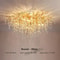Nordic Gold Crystal Chandelier Luxury LED Ceiling Light 21