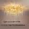 Nordic Gold Crystal Chandelier Luxury LED Ceiling Light 22