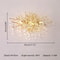 Nordic Gold Crystal Chandelier Luxury LED Ceiling Light 23