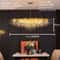 Nordic Gold Crystal Chandelier Luxury LED Ceiling Light 14