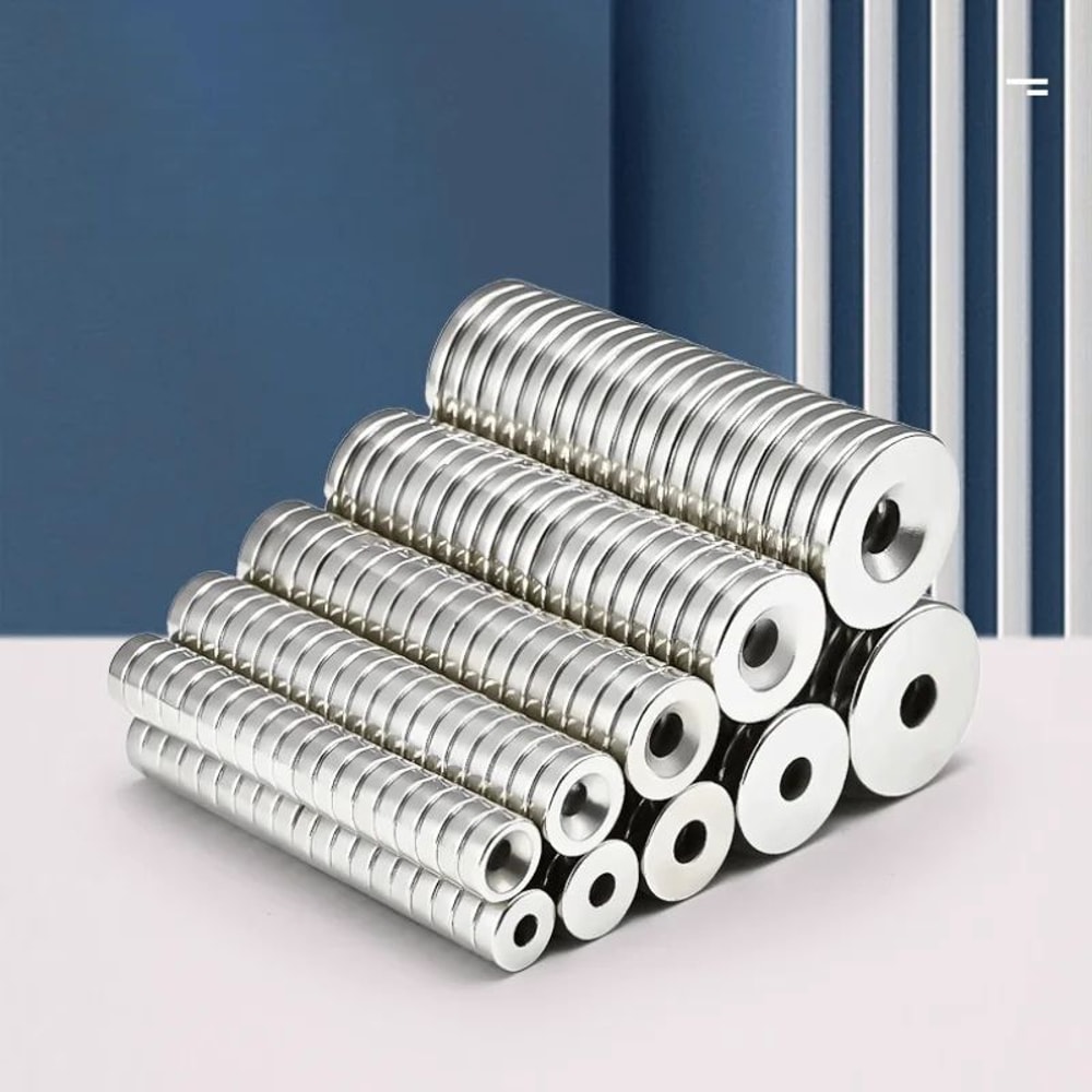 N52 Countersunk Neodymium Magnets Heavy Duty Mounting Set 1