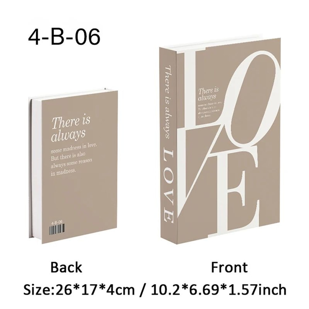 Luxury Decorative Fake Book Storage Box Home Decor 6