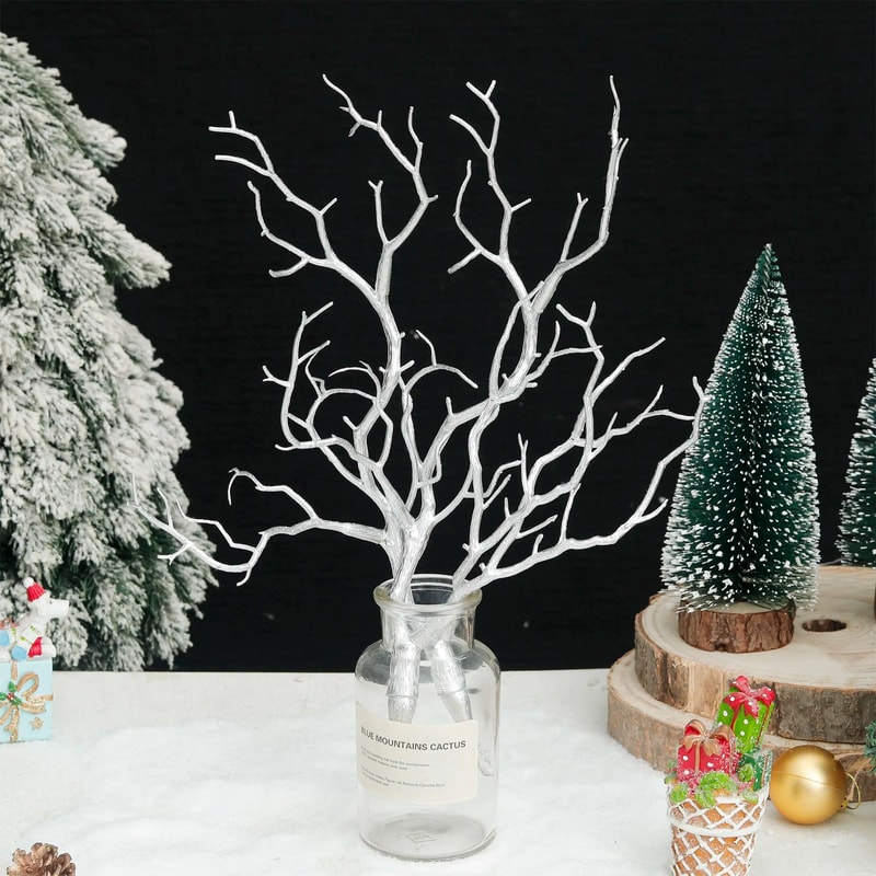 Rustic Faux Antler Branch Decor For Winter Home And Event Styling 2