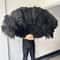 Luxury Ostrich Feather Fan Large Folding Dance Fan For Performance And Events 1
