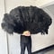 Luxury Ostrich Feather Fan Large Folding Dance Fan For Performance And Events 1