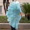Luxury Ostrich Feather Fan Large Folding Dance Fan For Performance And Events 5