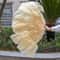 Luxury Ostrich Feather Fan Large Folding Dance Fan For Performance And Events 15