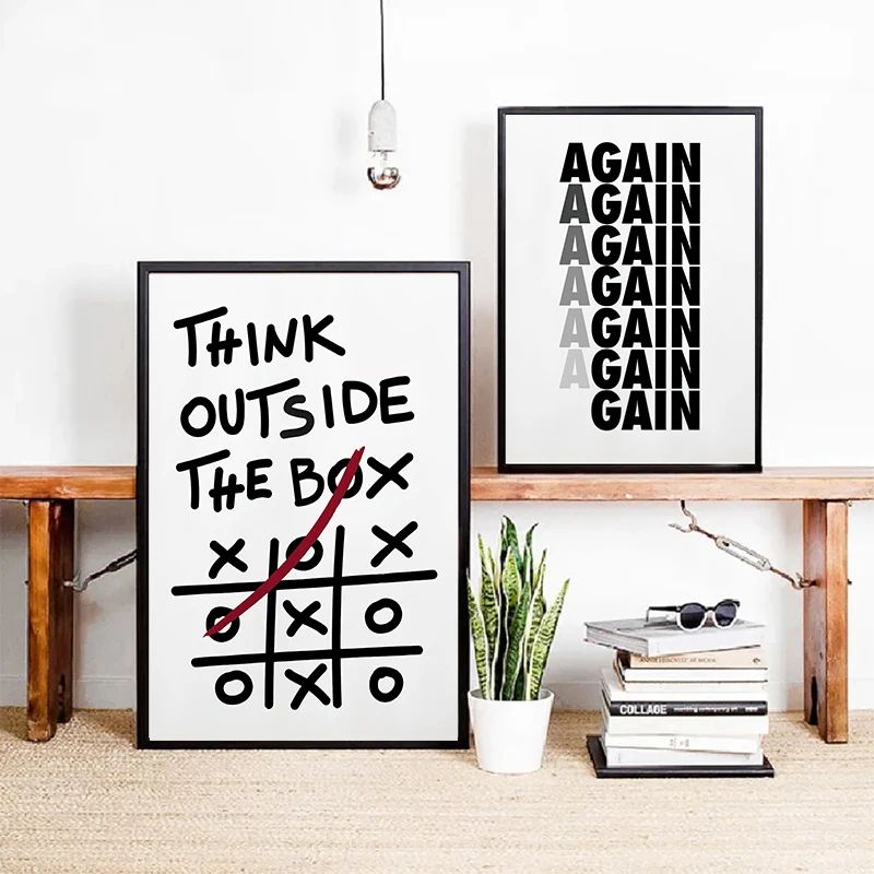 Motivational Quotes Canvas Wall Art Discipline Poster For Home And Office Decor 3