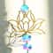 Crystal Lotus Suncatcher Hanging Charm For Home And Garden Decor 2