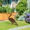 Rusted Metal Crane Garden Statue Outdoor Heron Bird Sculpture For Lawn Decor 4