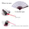 LED Neon Folding Fan Light Up Party Hand Fan For Events And Festivals 5