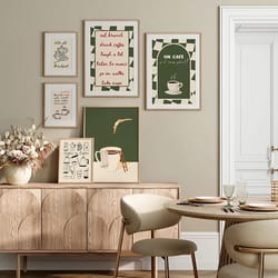 coffee diver canvas wall art surreal coffee lover poster for kitchen decor