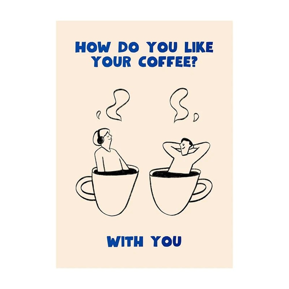 Coffee Diver Canvas Wall Art Surreal Coffee Lover Poster For Kitchen Decor 26