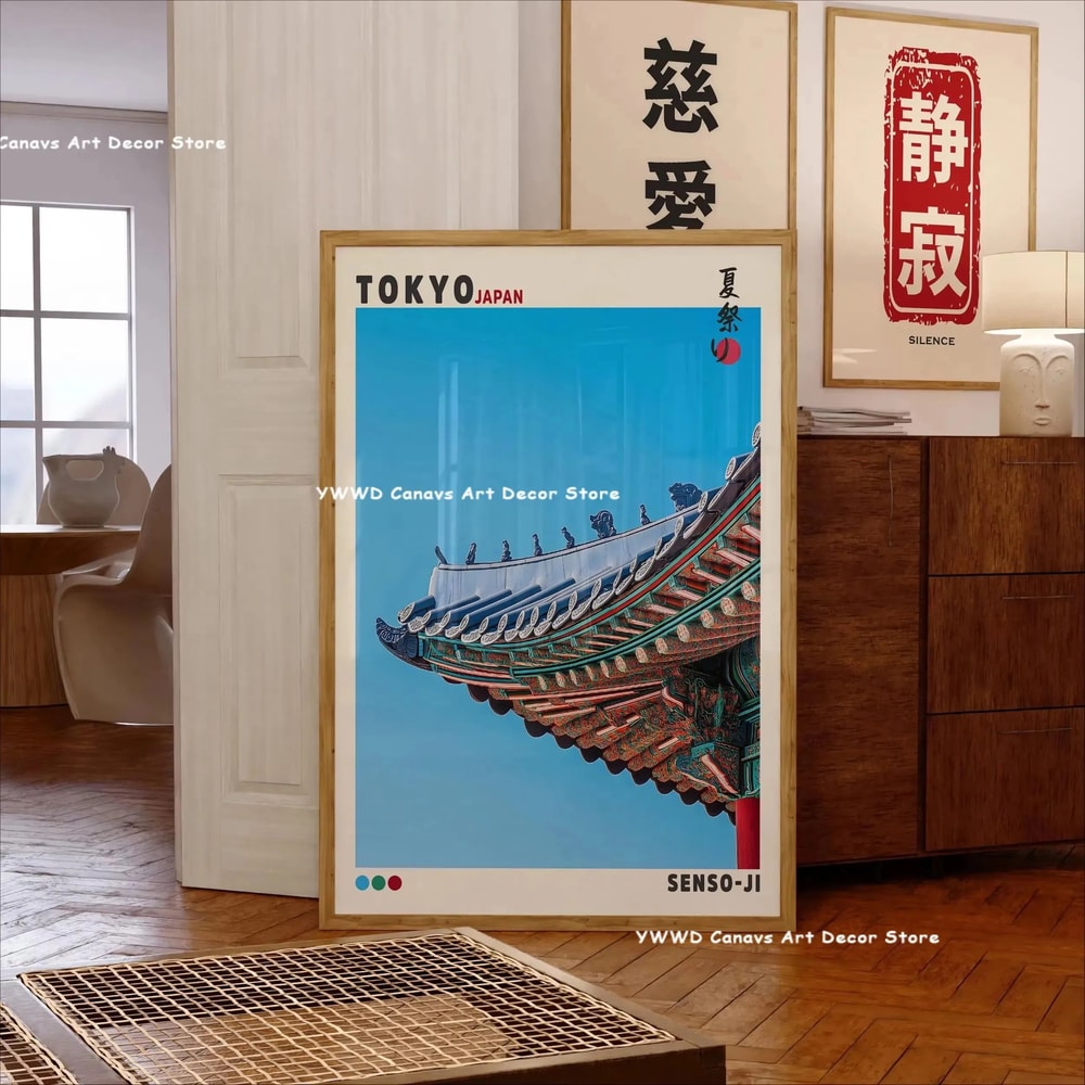 Mount Fuji Great Wave Canvas Wall Art Japanese Landscape Poster For Home Decor 23