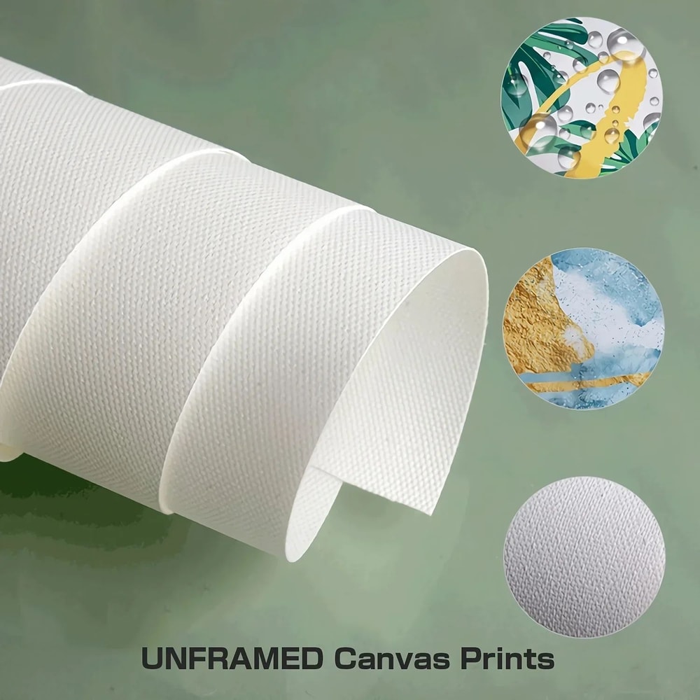 Green Botanical Leaves Canvas Wall Art Nature Inspired Plant Print For Home Decor 5