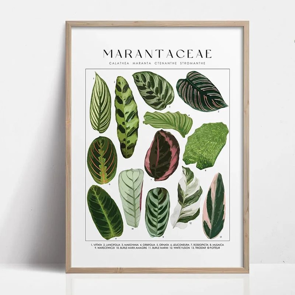 Green Botanical Leaves Canvas Wall Art Nature Inspired Plant Print For Home Decor 15