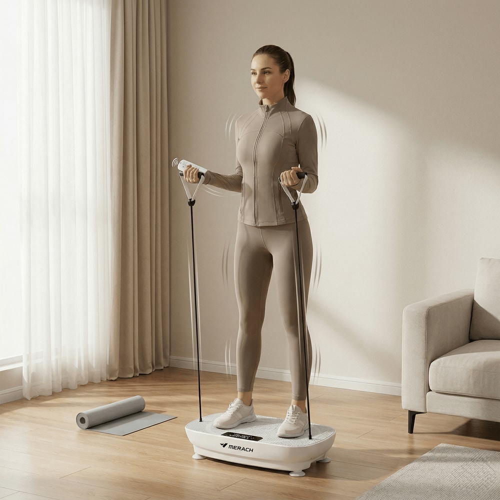 FitVibe Whole Body Vibration Plate Exercise Machine For Weight Loss Toning Home Fitness 0
