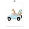 Safari Animals Nursery Wall Art Cute Elephant Giraffe Canvas Print 12