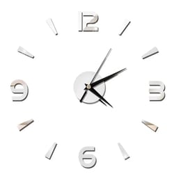 modern diy mirror wall clock frameless decorative wall clock sticker