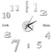 Modern DIY Mirror Wall Clock Frameless Decorative Wall Clock Sticker 24