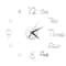 Modern DIY Mirror Wall Clock Frameless Decorative Wall Clock Sticker 27